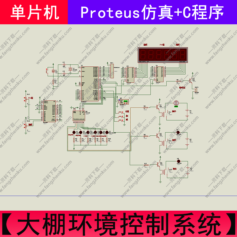 温湿度大棚环境控制（温湿度，PH值）